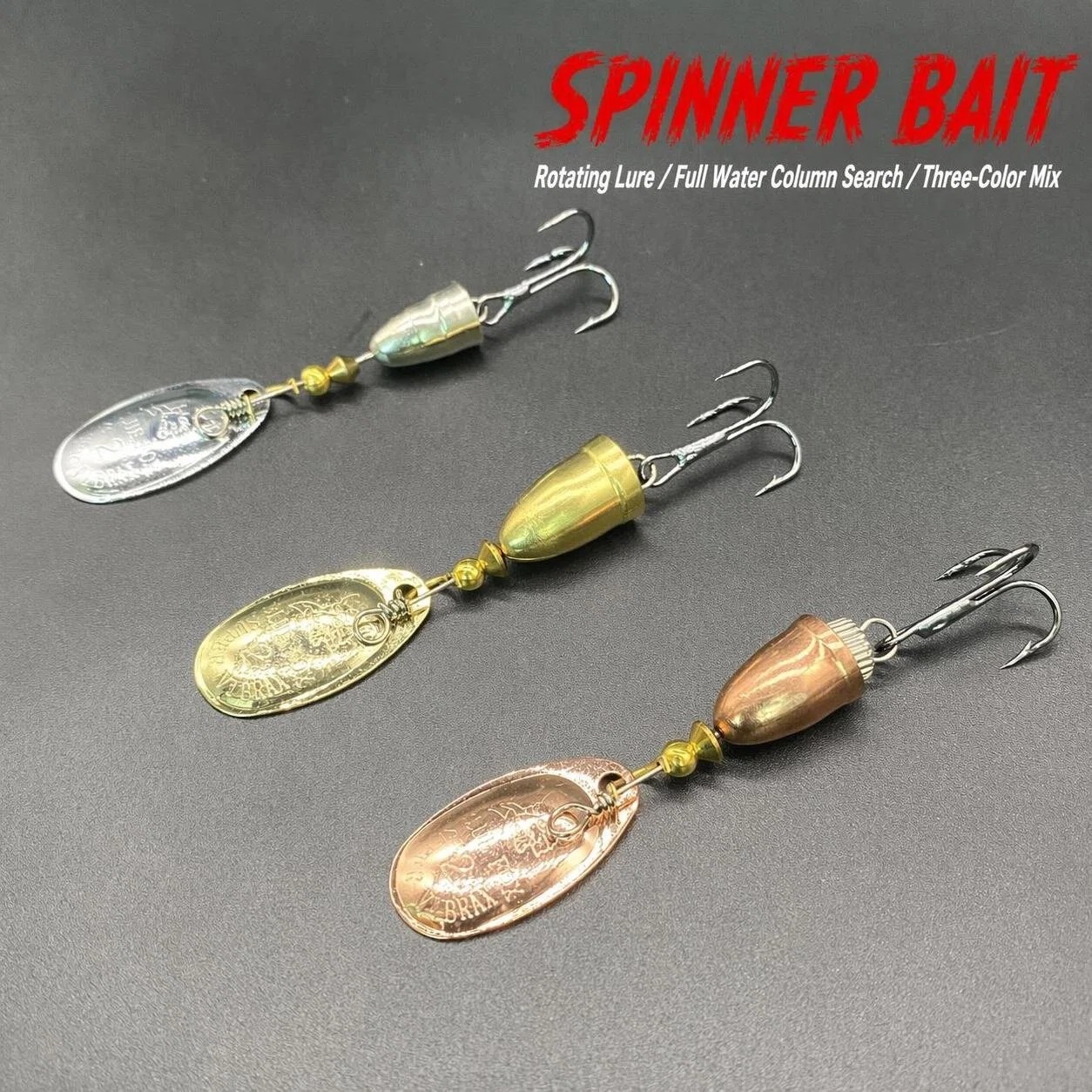 Fishing Lure Blade Bait - 1 قطعة طعم صناعي معدني دوار