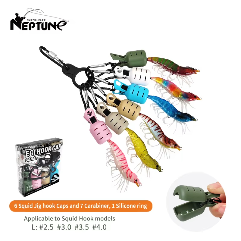 6 قطع من أغطية حماية خطاف صيد  - مراجعة Fishing Lure Jig وسعره