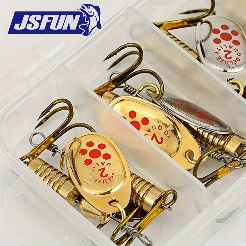 مجموعة JSFUN من 10 قطع طُعم صي - مراجعة Fishing Lure Blade Bait وسعره