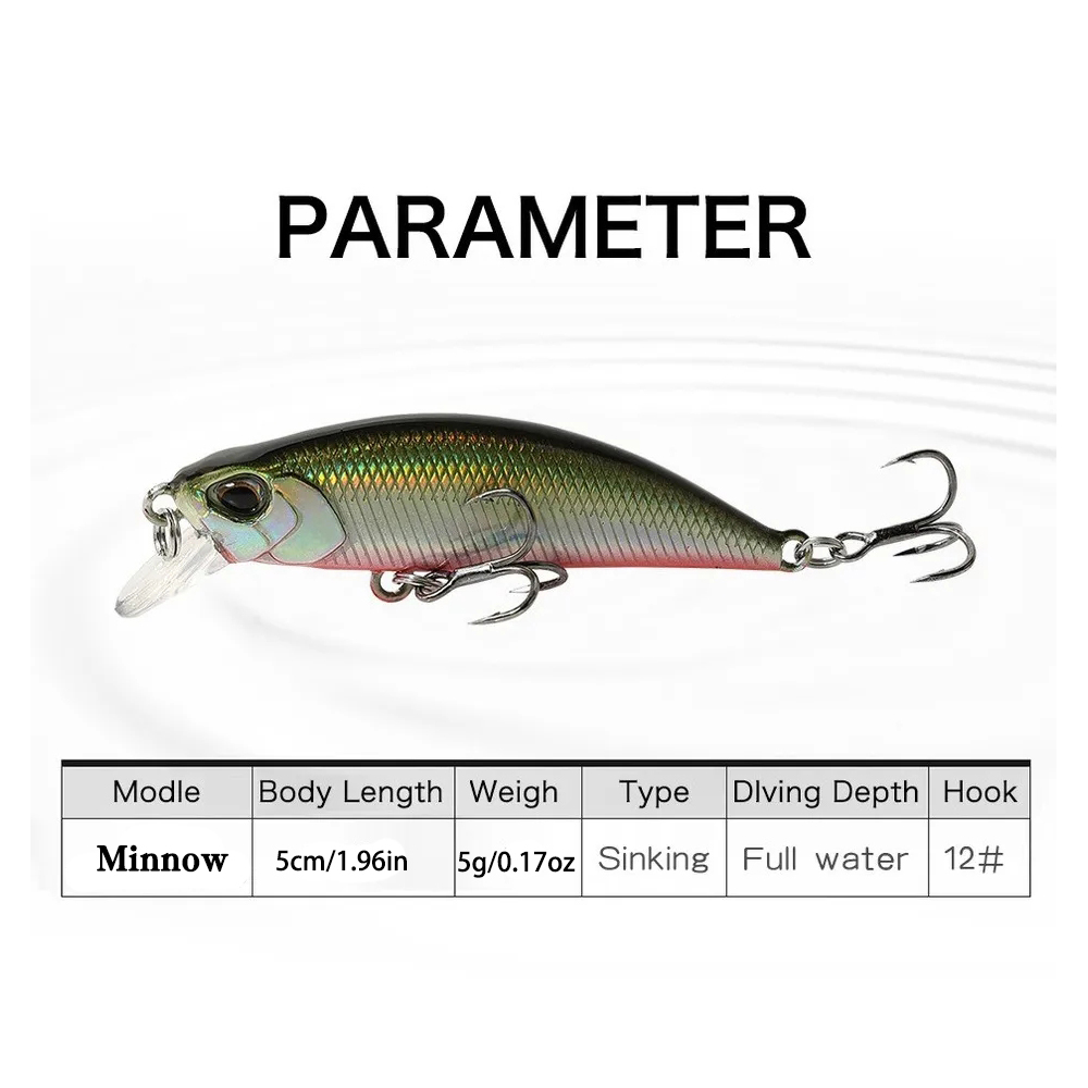 15 قطعة طعوم صيد أسماك البلمة  - مراجعة Fishing Lure Jerkbait وسعره