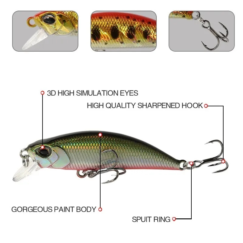 15 قطعة طعوم صيد أسماك البلمة  - مراجعة Fishing Lure Jerkbait وسعره