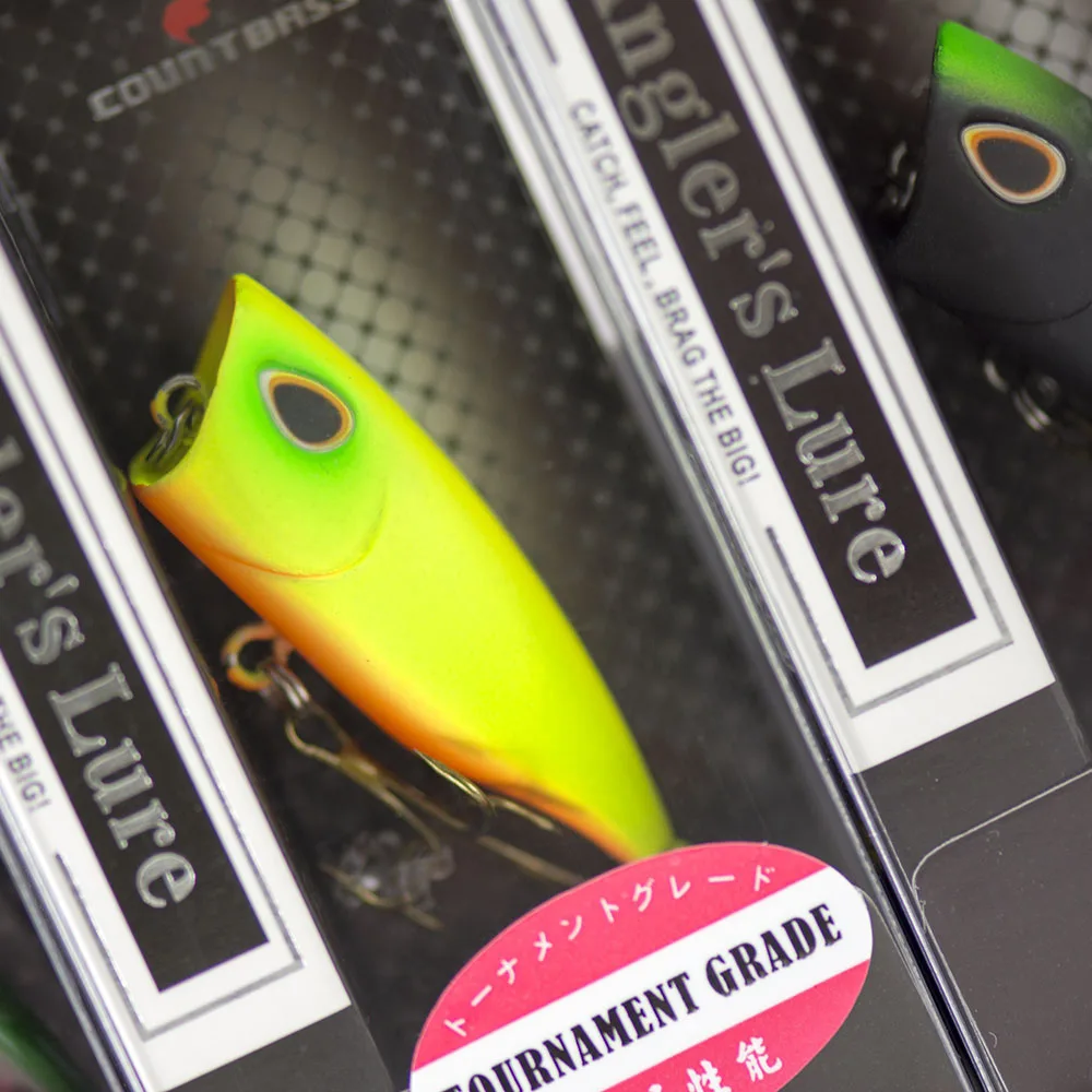 Countbass بوبر الطعم الثابت ال - مراجعة Fishing Lure Popper وسعره